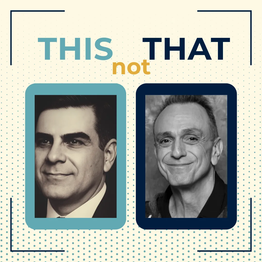 Side-by-side comparison: Hank Azarian (SEO consultant) and Hank Azaria (actor)